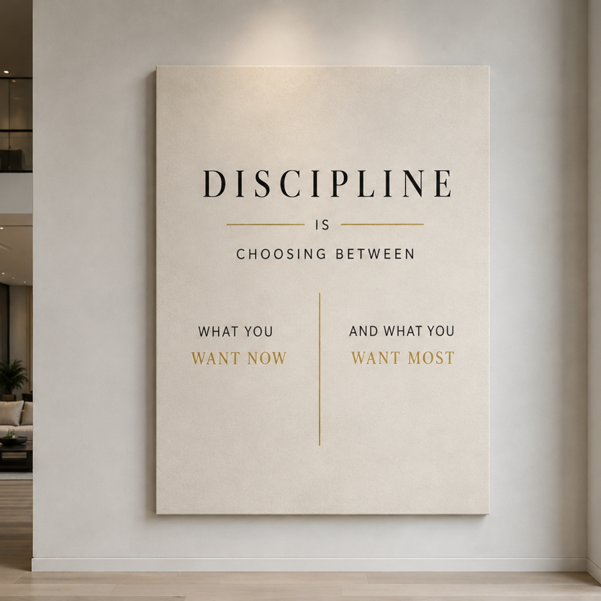 Discipline wall art