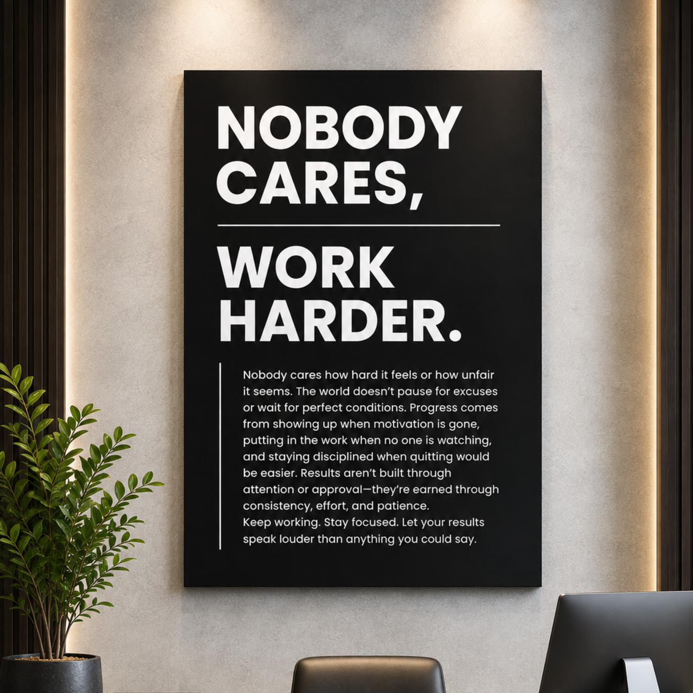 Nobody Cares. Work Harder.